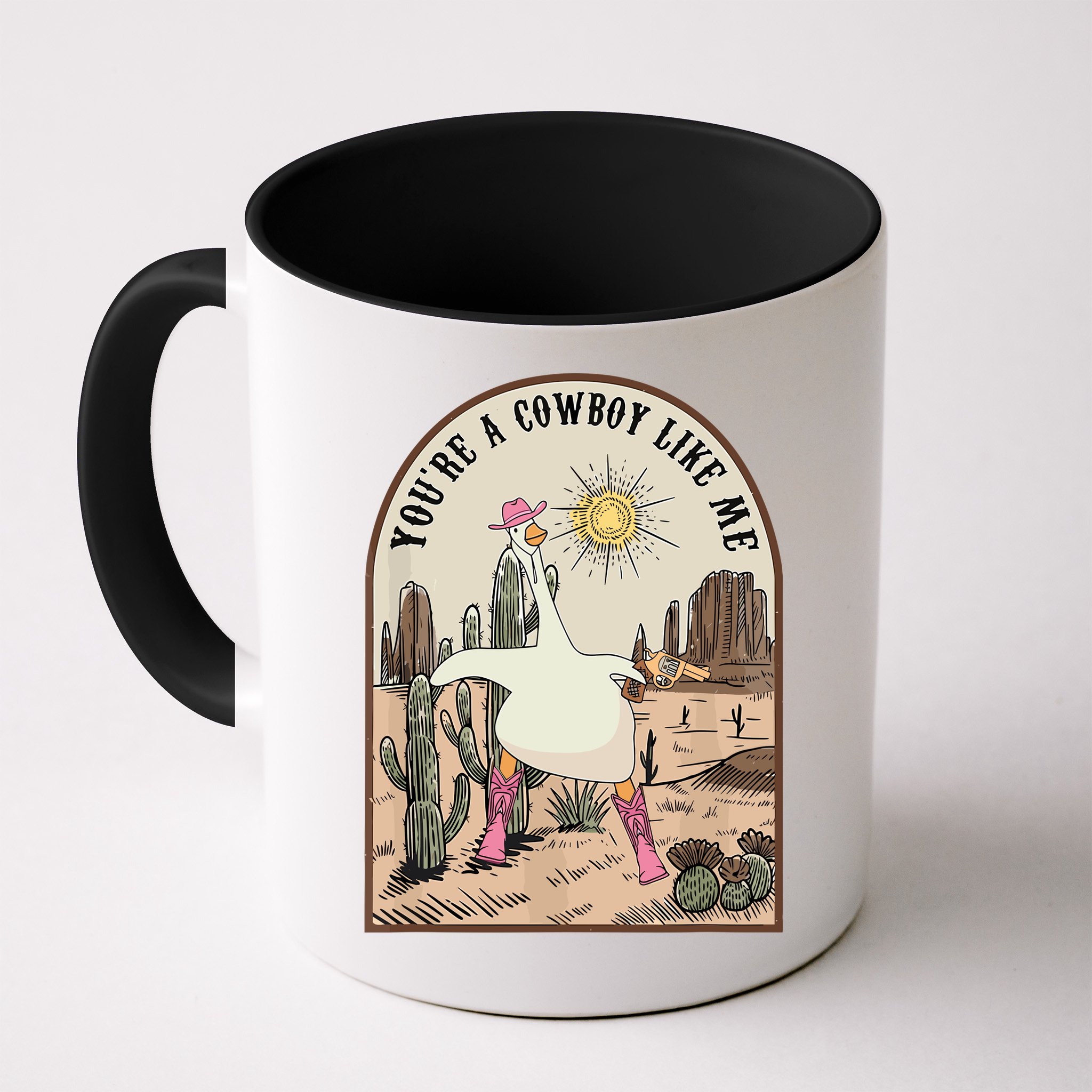 Youre Cowboys Like Me Pink Cowgirl Duck Mug