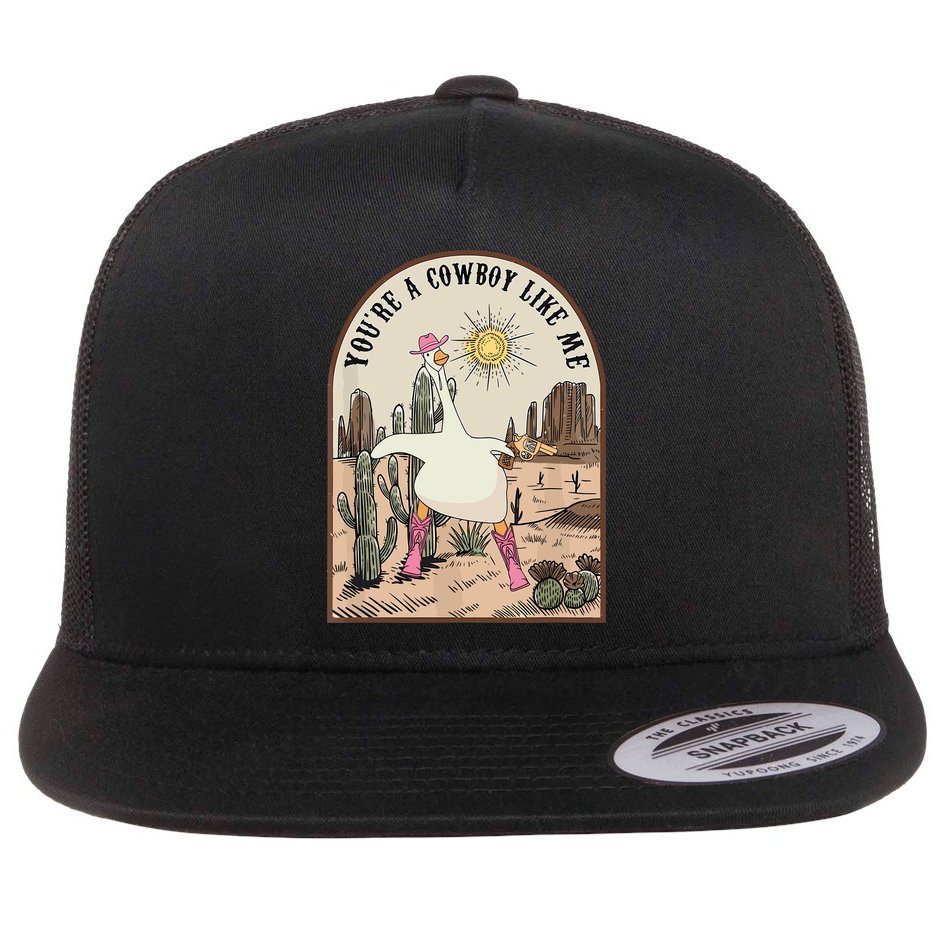Youre Cowboys Like Me Pink Cowgirl Duck Flat Bill Trucker Hat