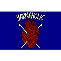 Yarnaholic Crocheting Lover Crochet Yarn Anatomical Heart Gift Bumper Sticker