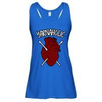 Yarnaholic Crocheting Lover Crochet Yarn Anatomical Heart Gift Ladies Essential Flowy Tank