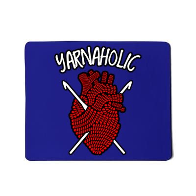 Yarnaholic Crocheting Lover Crochet Yarn Anatomical Heart Gift Mousepad