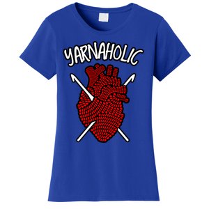 Yarnaholic Crocheting Lover Crochet Yarn Anatomical Heart Gift Women's T-Shirt