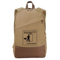 You Could Leave At Any Time Julien Baker Cotton Canvas Backpack