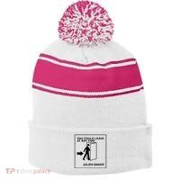 You Could Leave At Any Time Julien Baker Stripe Pom Pom Beanie