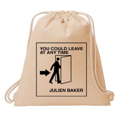 You Could Leave At Any Time Julien Baker Drawstring Bag