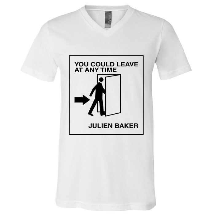 You Could Leave At Any Time Julien Baker V-Neck T-Shirt
