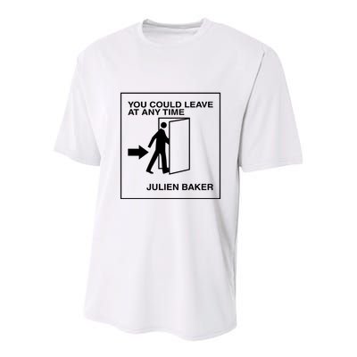 You Could Leave At Any Time Julien Baker Youth Performance Sprint T-Shirt
