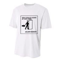 You Could Leave At Any Time Julien Baker Youth Performance Sprint T-Shirt