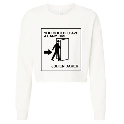 You Could Leave At Any Time Julien Baker Cropped Pullover Crew