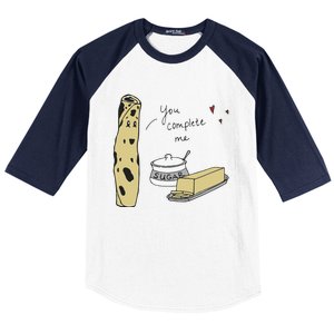 You Complete Me Lefse Sugar Butter Minnesota Baseball Sleeve Shirt