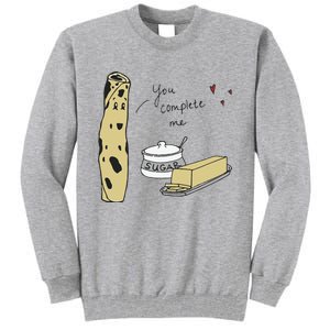 You Complete Me Lefse Sugar Butter Minnesota Tall Sweatshirt