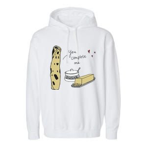 You Complete Me Lefse Sugar Butter Minnesota Garment-Dyed Fleece Hoodie