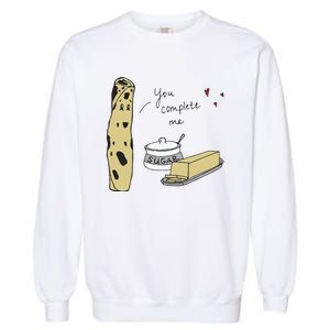 You Complete Me Lefse Sugar Butter Minnesota Garment-Dyed Sweatshirt