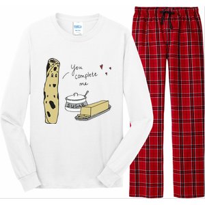 You Complete Me Lefse Sugar Butter Minnesota Long Sleeve Pajama Set