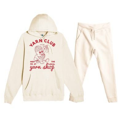 Yarn Club Meet Me At The Local Yarn Premium Hooded Sweatsuit Set