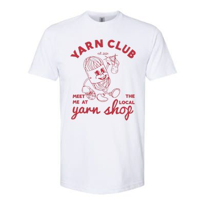 Yarn Club Meet Me At The Local Yarn Softstyle CVC T-Shirt