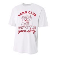 Yarn Club Meet Me At The Local Yarn Performance Sprint T-Shirt