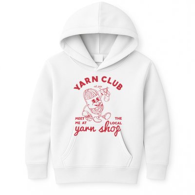 Yarn Club Meet Me At The Local Yarn Kids Hoodie
