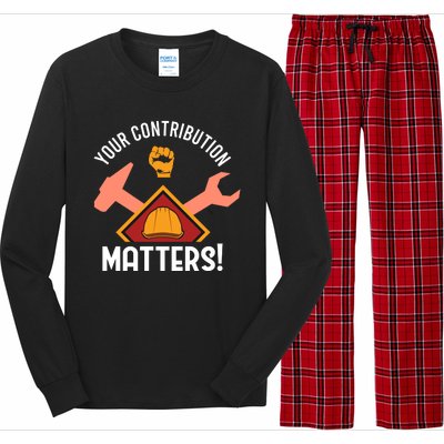 Your Contribution Matters Long Sleeve Pajama Set