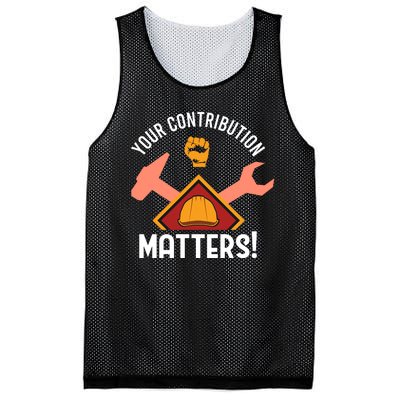 Your Contribution Matters Mesh Reversible Basketball Jersey Tank