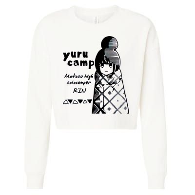Yuru Camp Motosu High Solocamper Cropped Pullover Crew