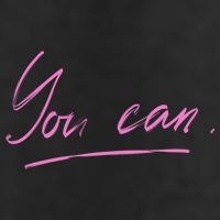 You Can Motivational Quote 7 Panel Mesh Trucker Snapback Hat