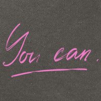 You Can Motivational Quote Cotton Canvas Backpack