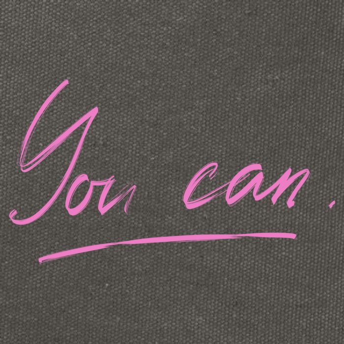 You Can Motivational Quote Cotton Canvas Backpack
