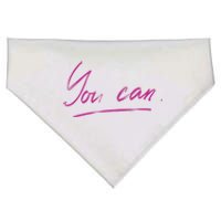 You Can Motivational Quote USA-Made Doggie Bandana