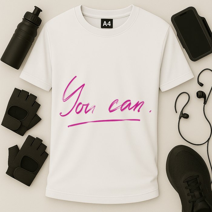 You Can Motivational Quote Performance Shirt