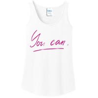 You Can Motivational Quote Ladies Essential Tank