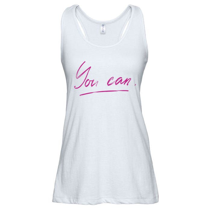 You Can Motivational Quote Ladies Essential Flowy Tank