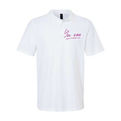 You Can Motivational Quote Softstyle Adult Sport Polo