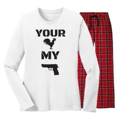 Your Cock My G.L.O.C.K Women's Long Sleeve Flannel Pajama Set 