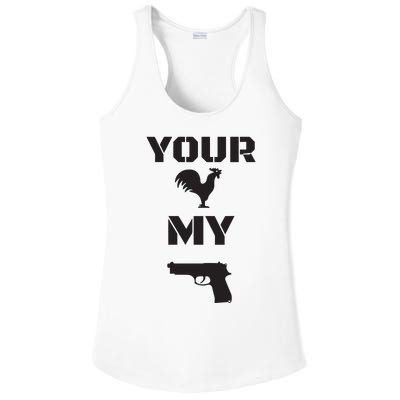 Your Cock My G.L.O.C.K Ladies PosiCharge Competitor Racerback Tank