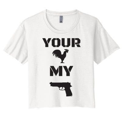 Your Cock My G.L.O.C.K Women's Crop Top Tee