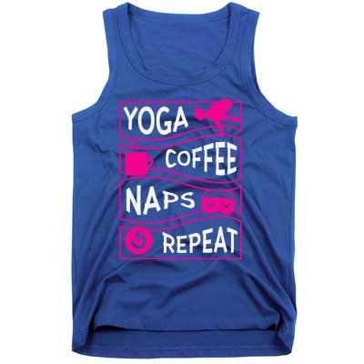 Yoga Coffee Naps Repeat Gift Tank Top