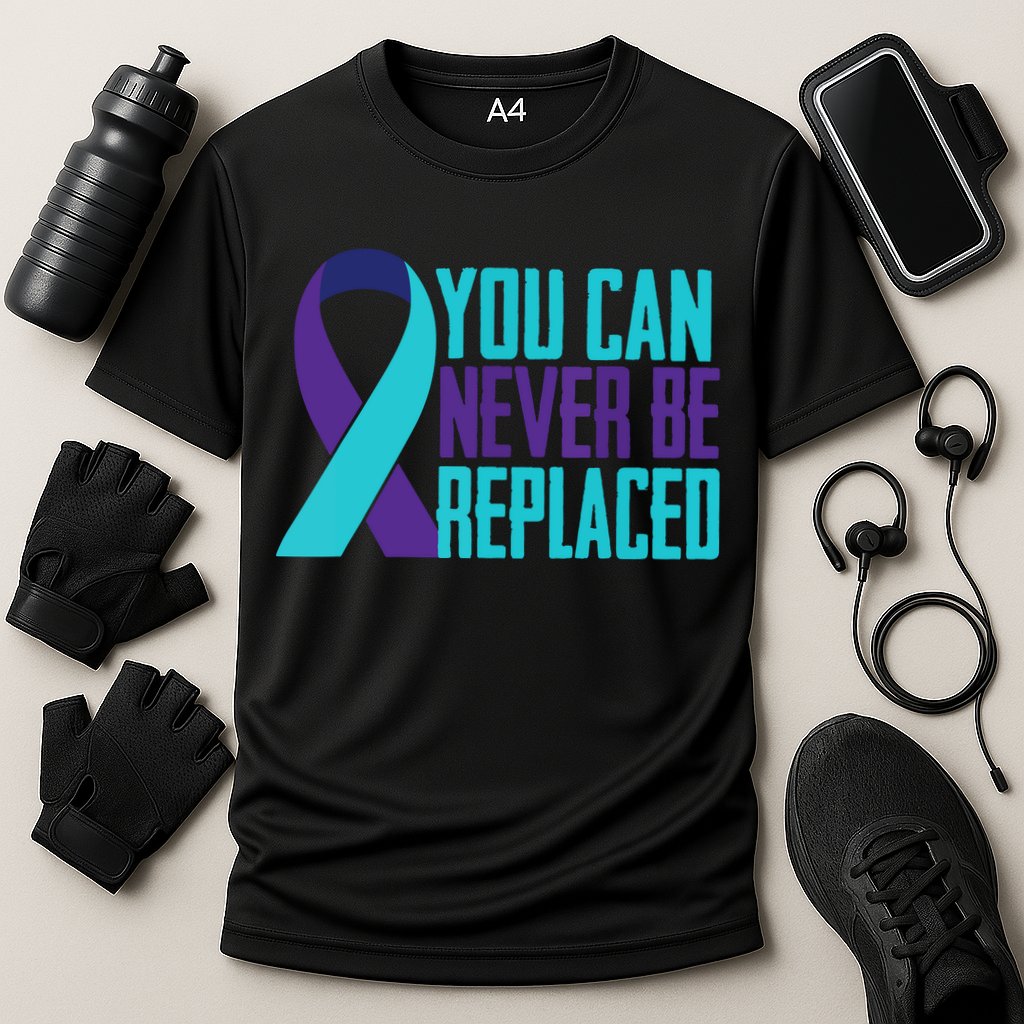 You Can Never Be Replaced Suicide Awareness Performance Shirt