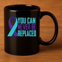 You Can Never Be Replaced Suicide Awareness 11oz C Handle Ceramic Mug