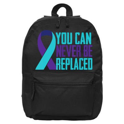 You Can Never Be Replaced Suicide Awareness 16 in Basic Backpack