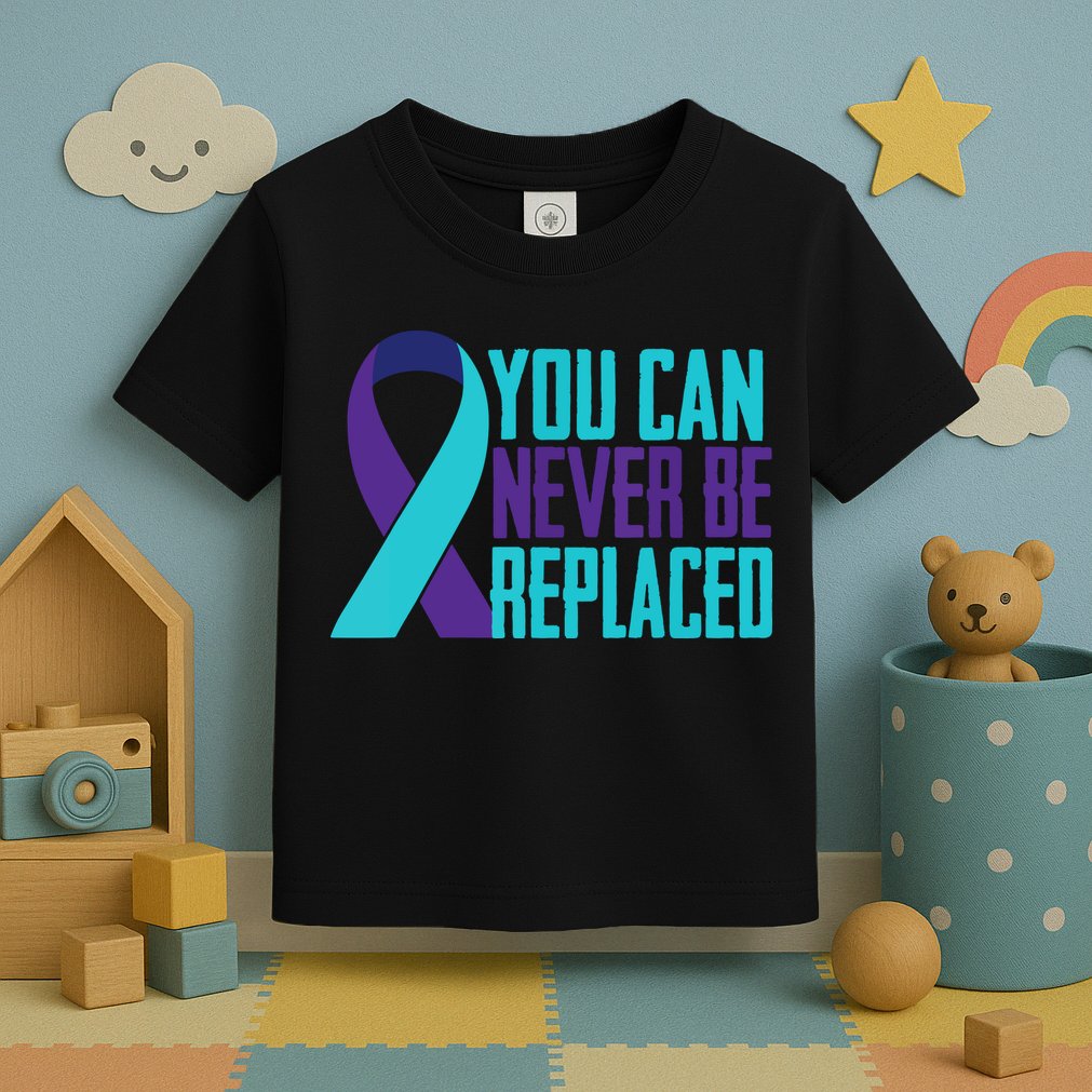 You Can Never Be Replaced Suicide Awareness Toddler T-Shirt