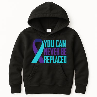 You Can Never Be Replaced Suicide Awareness Kids Hoodie