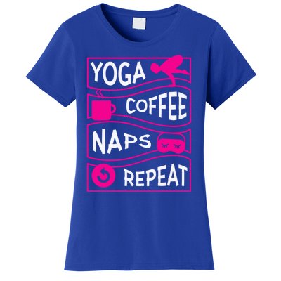 Yoga Coffee Naps Repeat Gift Women's T-Shirt