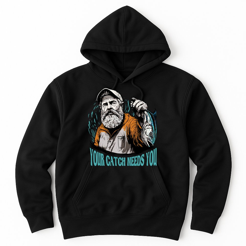 Your Catch Needs You Fishing Hoodie