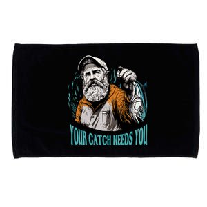 Your Catch Needs You Fishing Microfiber Hand Towel