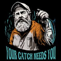 Your Catch Needs You Fishing Zip Tote Bag