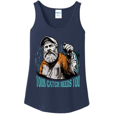 Your Catch Needs You Fishing Ladies Essential Tank