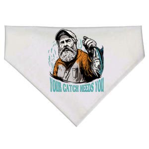 Your Catch Needs You Fishing USA-Made Doggie Bandana