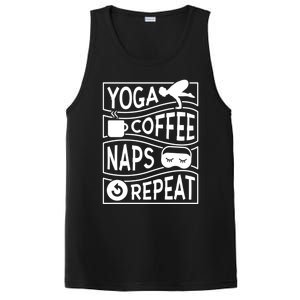 Yoga Coffee Naps Repeat Cute Gift PosiCharge Competitor Tank