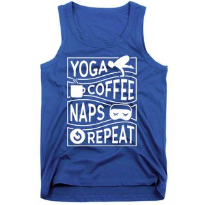 Yoga Coffee Naps Repeat Cute Gift Tank Top